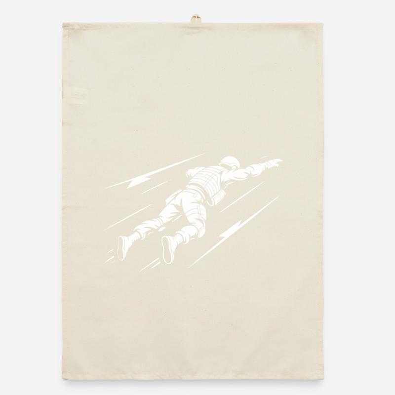 Astronaute en vol dans l'espace Torchon bio