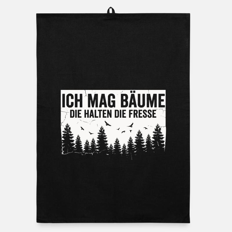 Funny Saying Trees Forest Rest Statement Organic dish towel