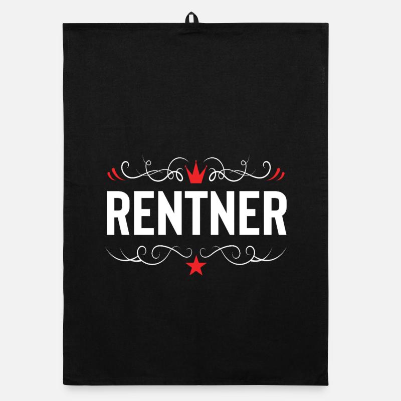Rentner Rente Organic Geschirrtuch
