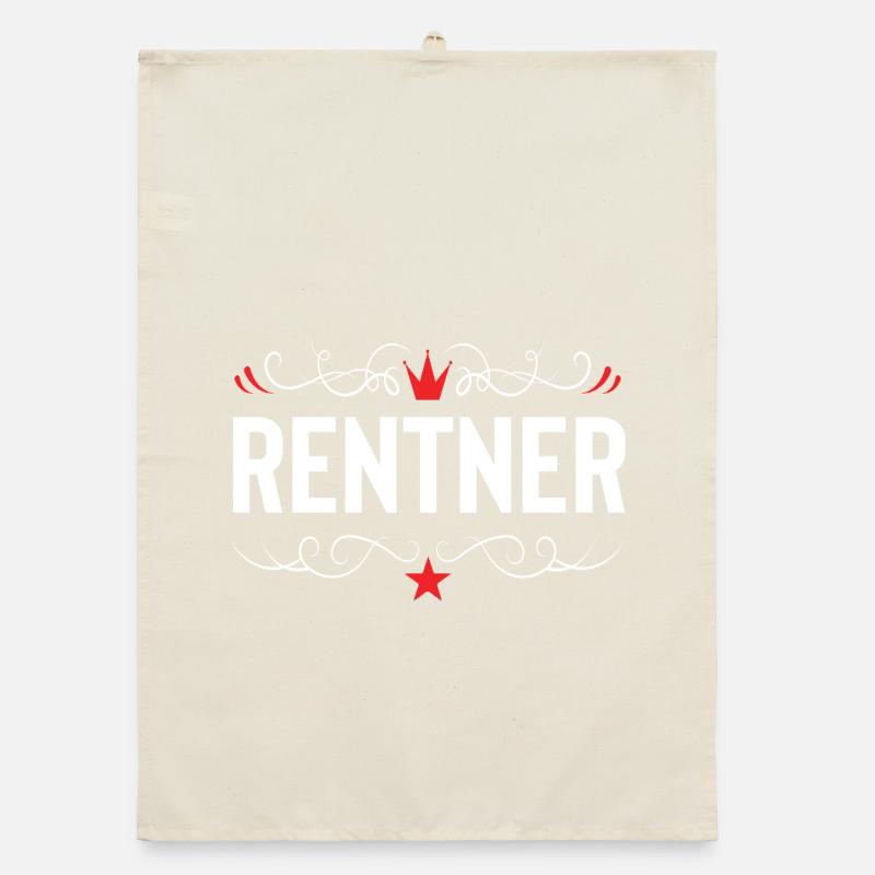 Rentner Rente Organic Geschirrtuch