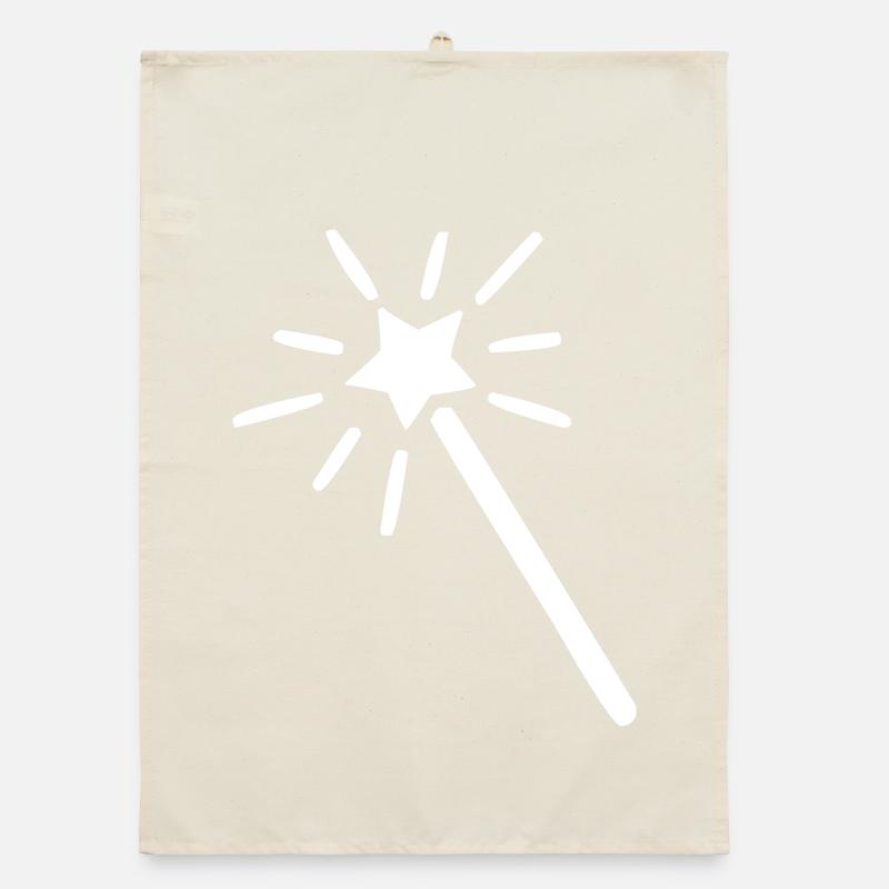 Magic wand wizard magic sorcery magic Organic dish towel