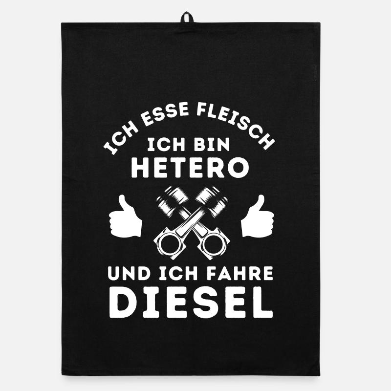 Ich esse Fleisch, ich bin Hetero und Fahre Auto Organic Geschirrtuch