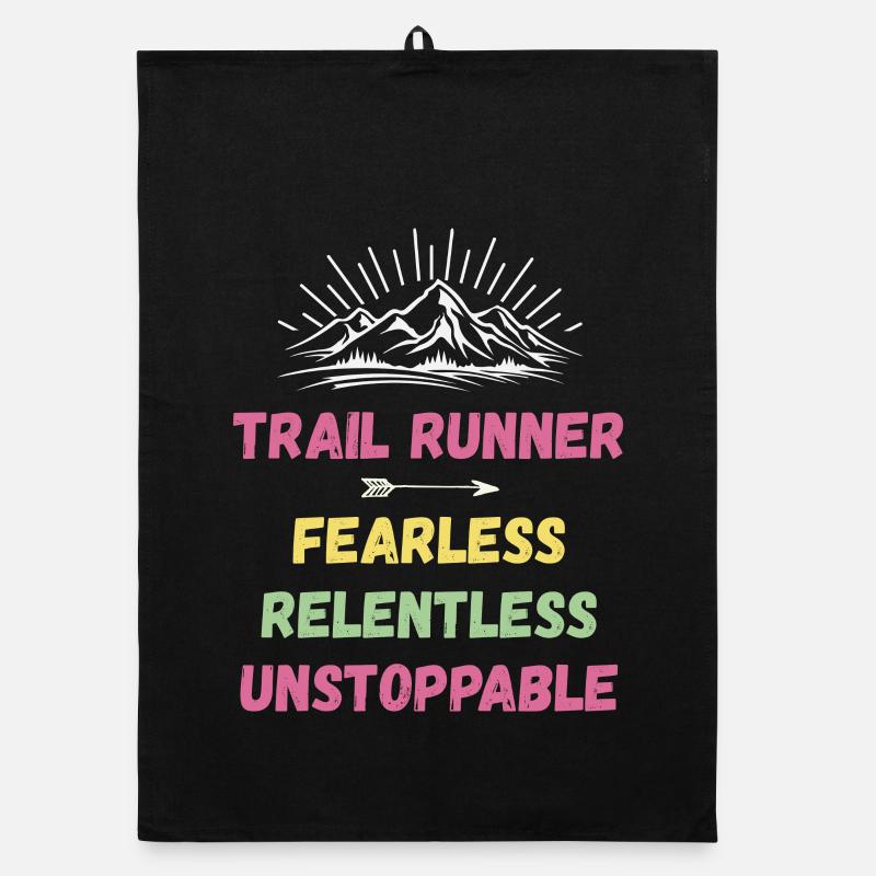 Trail Runner - Fearless. Relentless. Unstoppable. Organic dish towel