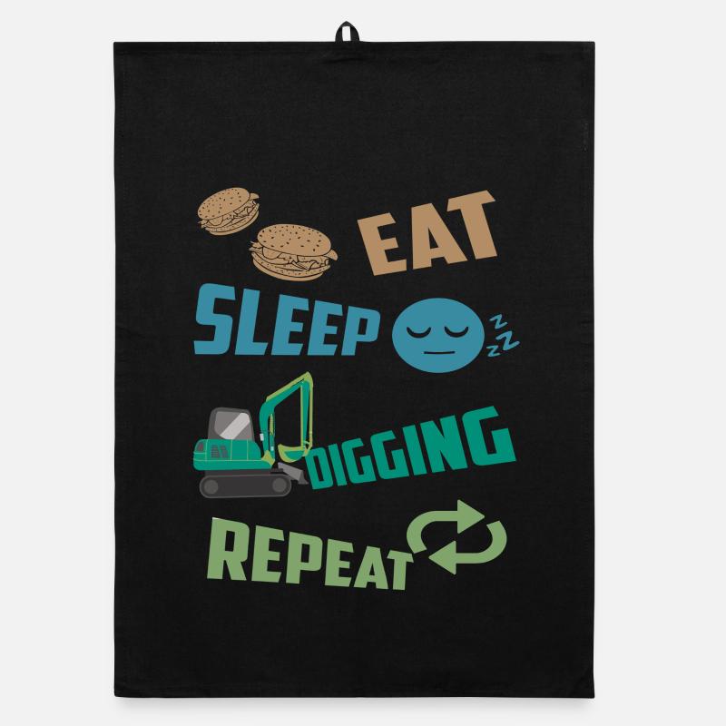 Excavator driver Organic dish towel