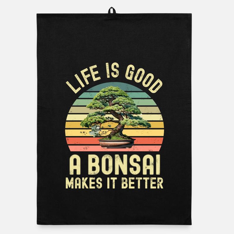 Bonsai Baum Organic Geschirrtuch