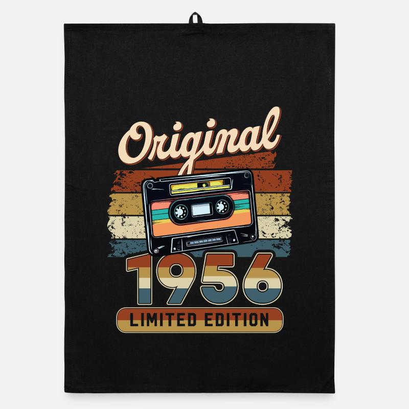70. Geburtstag 70 Jahre Original 1956 Kassette Organic Geschirrtuch