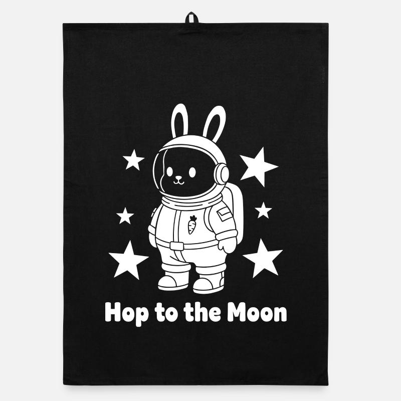 Moonhopper Bunny en combinaison spatiale Torchon bio