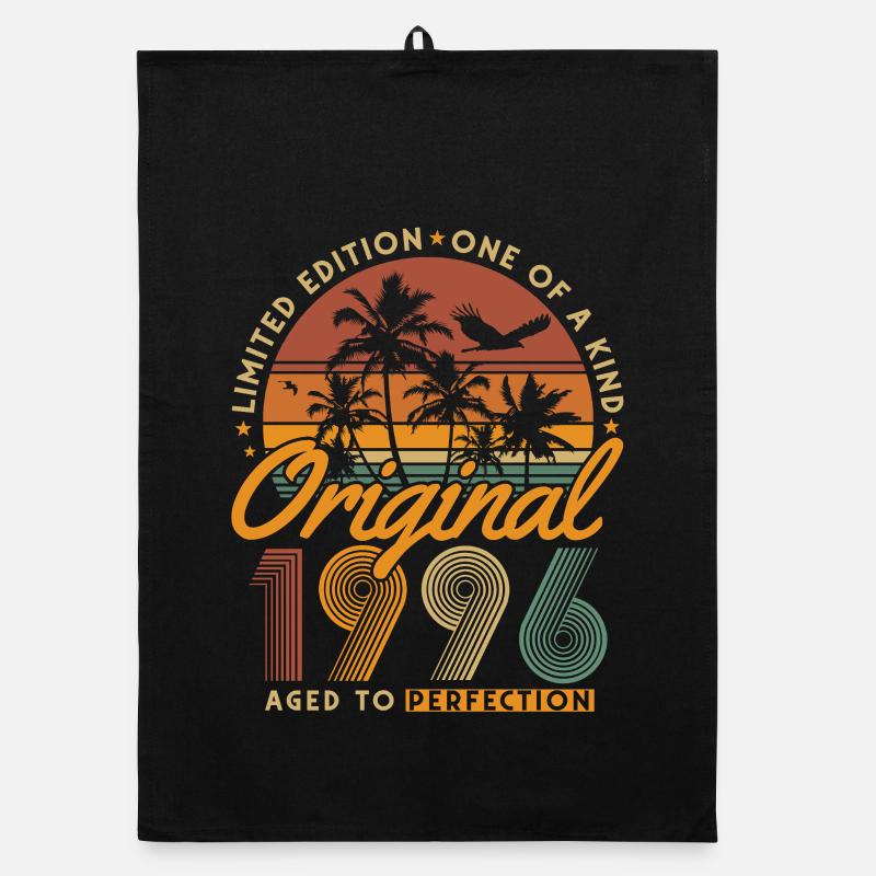 1996 Vintage Born 30th Birthday Gift Organic dish towel