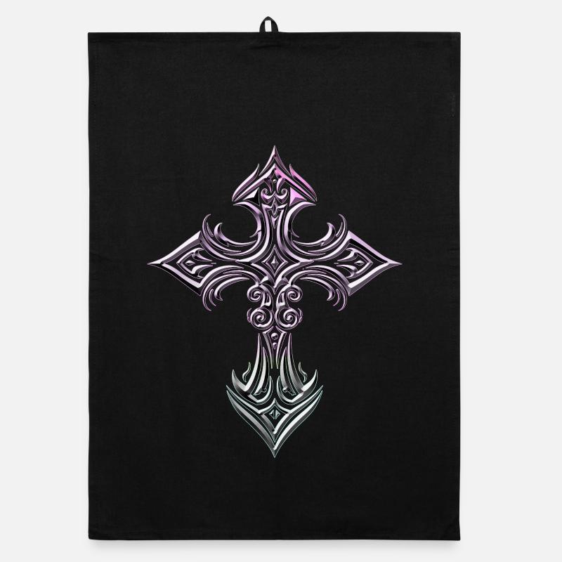 Croix en filigrane irisé Torchon bio