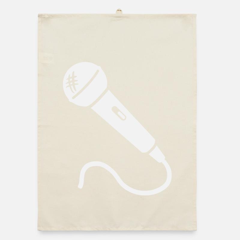 Microphone Karaoke Musician Singer Microphone Singing Organic dish towel