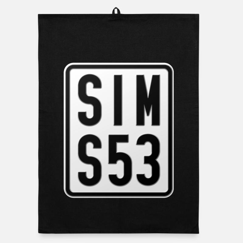 Plaque d’immatriculation du cyclomoteur Simson S53 Torchon bio