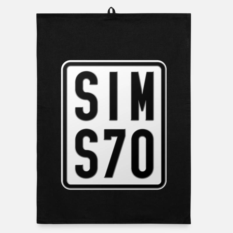 Plaque d’immatriculation du cyclomoteur Simson S70 Torchon bio
