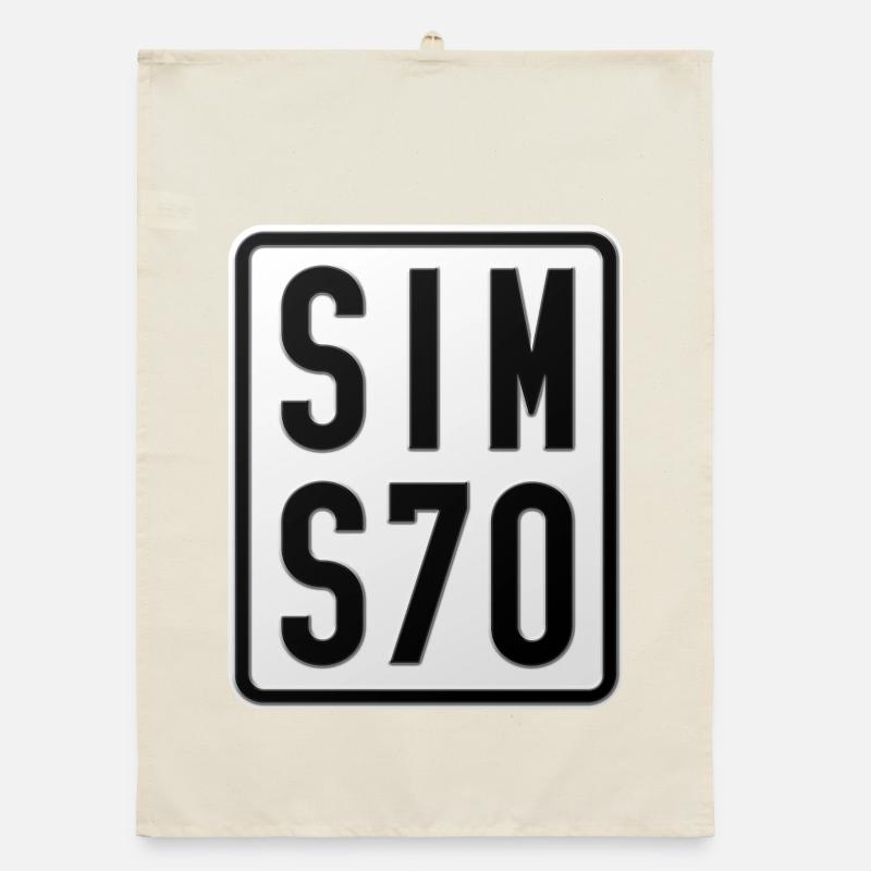 Plaque d’immatriculation du cyclomoteur Simson S70 Torchon bio