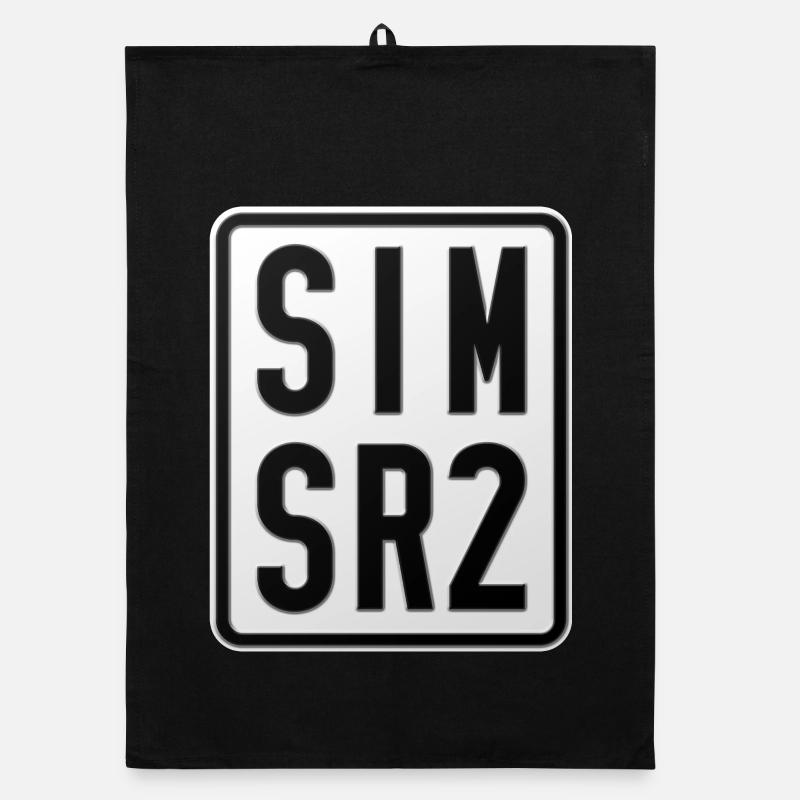 Plaque d’immatriculation du cyclomoteur Simson SR2 Torchon bio