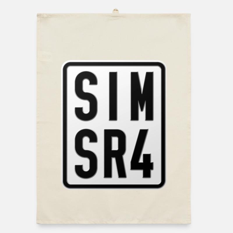 Simson SR4 Moped License Plate Organic dish towel