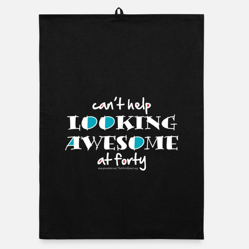 Can't help looking awesome at 40 Organic dish towel