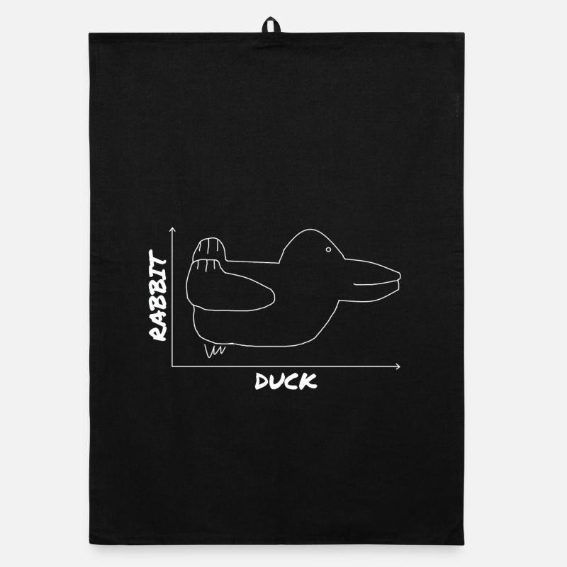 Funny Duck Graphic Rabbit Organic dish towel