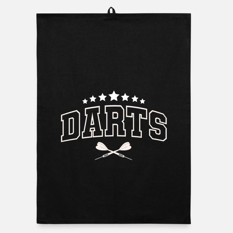 Dart Darts Dartspieler Darten Organic Geschirrtuch