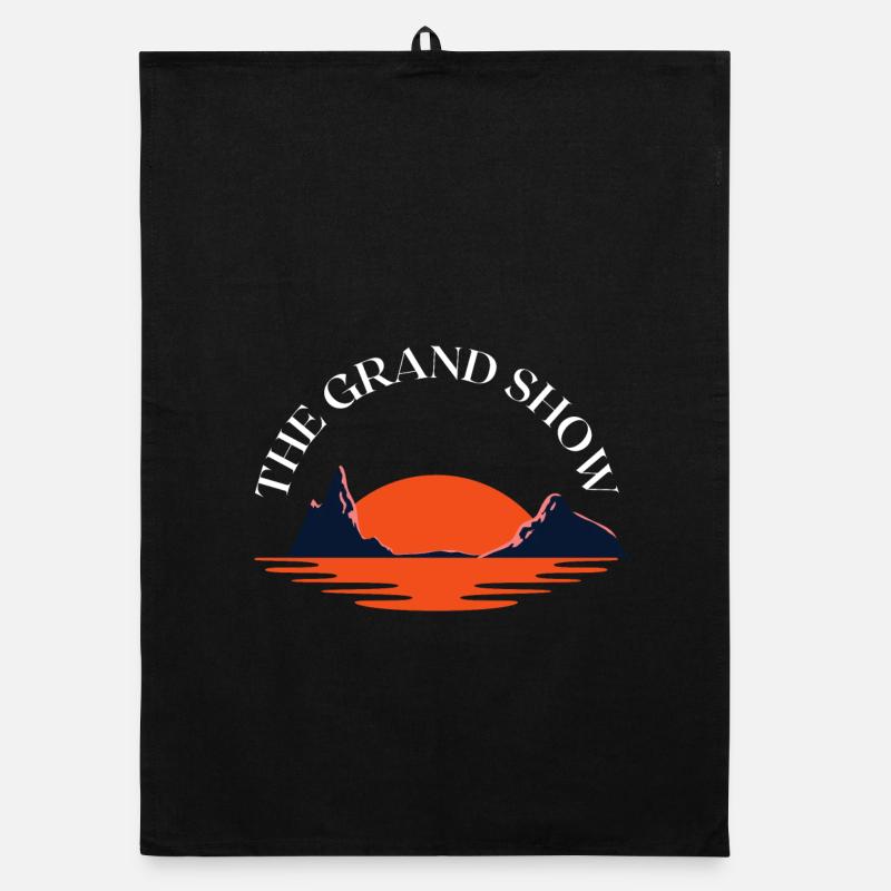 Le Grand Spectacle Sunset Ridge - Torchon bio - noir