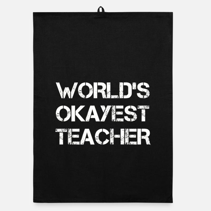Empowering Teacher Quote Design Organic dish towel