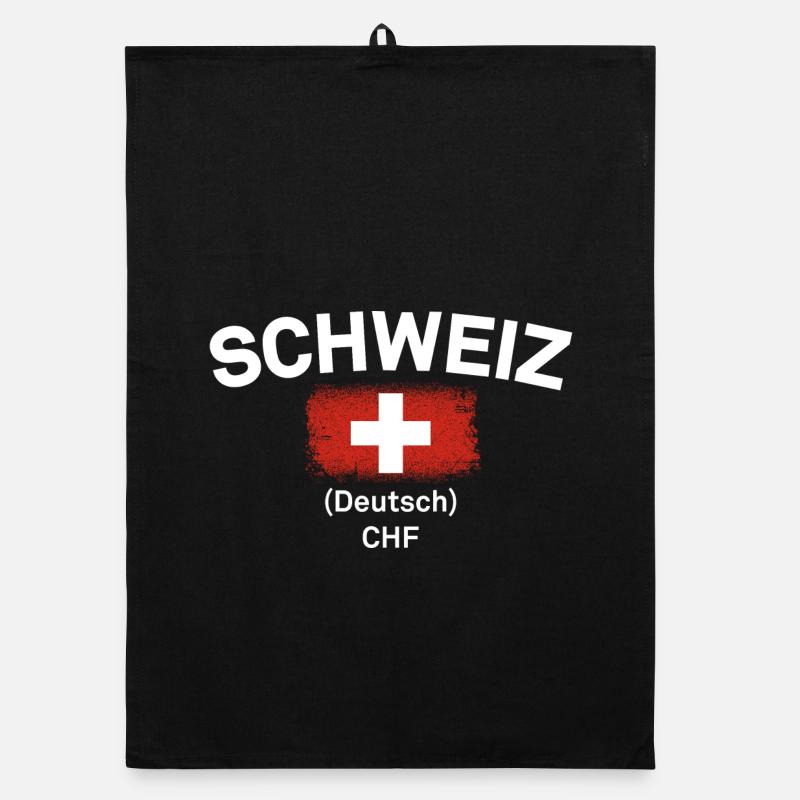 Schweizer Flagge CHF-Emblem Organic Geschirrtuch