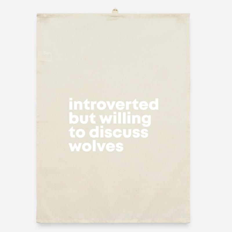 Wolf Wolf Wolf Organic Geschirrtuch