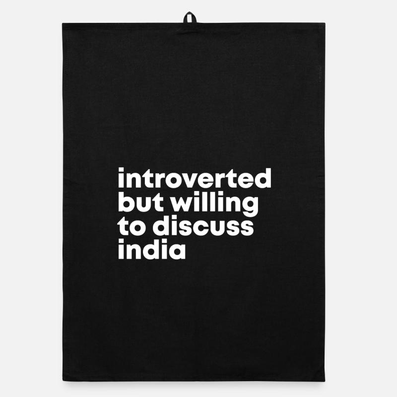 Indien - Organic Geschirrtuch - Schwarz