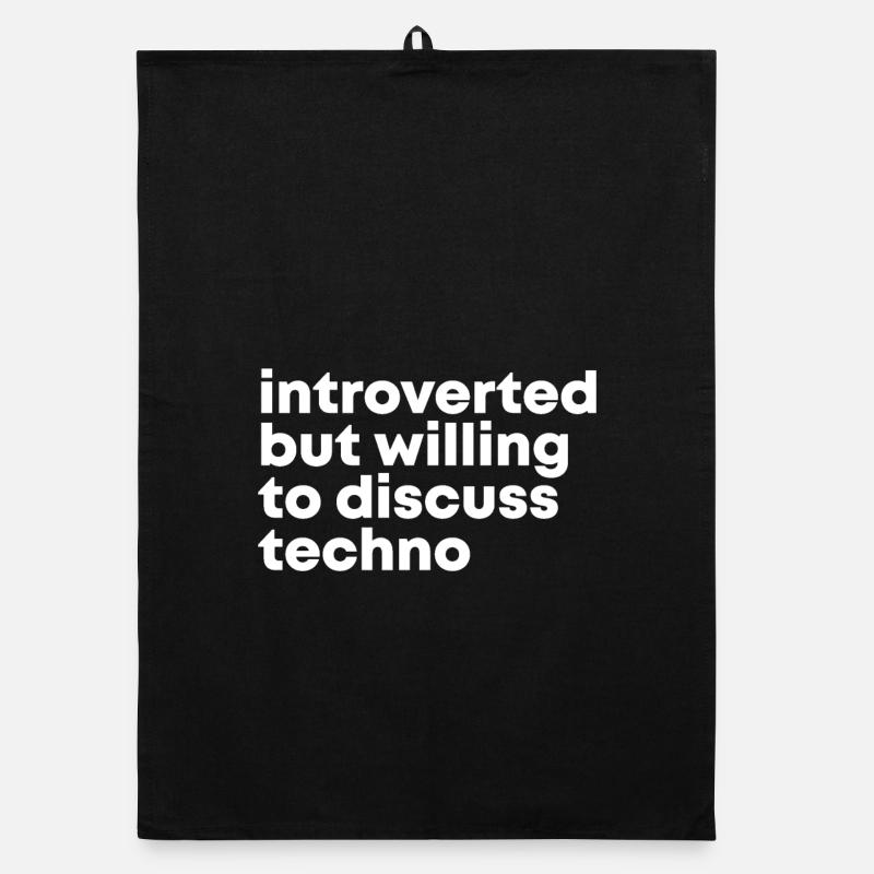 Techno - Organic Geschirrtuch - Schwarz