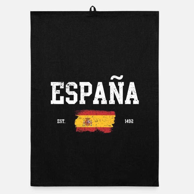 Conception de la carte du patrimoine de l’Espagne Torchon bio