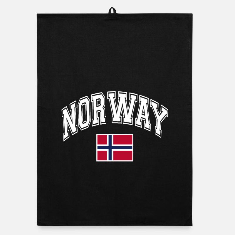 Norwegen Flagge Organic Geschirrtuch
