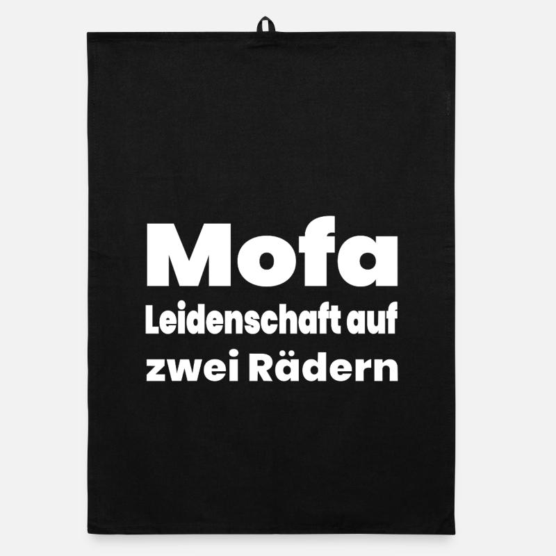 Moped - Organic dish towel - black