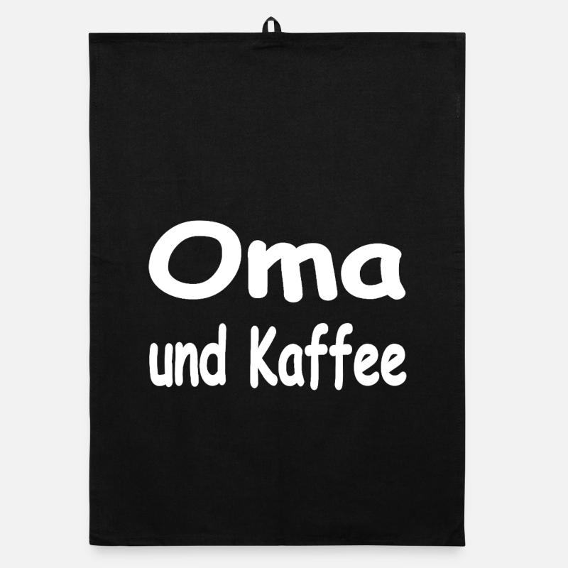 Oma - Organic Geschirrtuch - Schwarz
