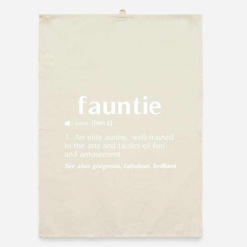 Fauntie Dictionary Tee Organic Geschirrtuch