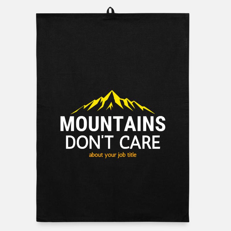 Mountains know no title Organic dish towel