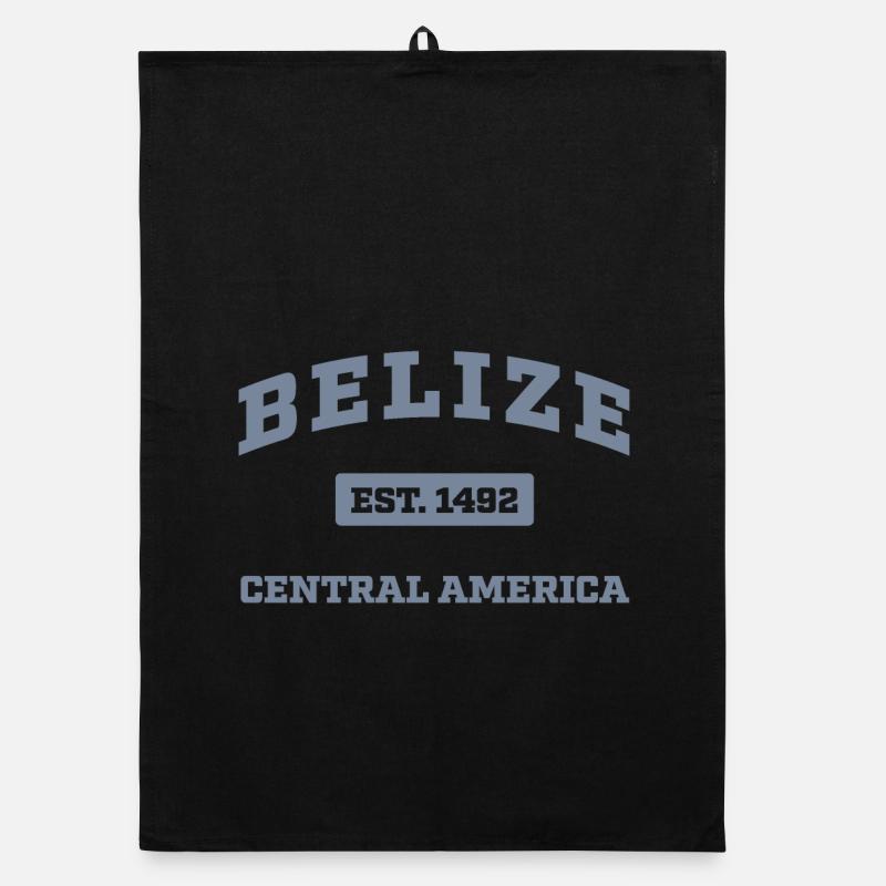 Belize Amérique centrale Est. 1492 Torchon bio