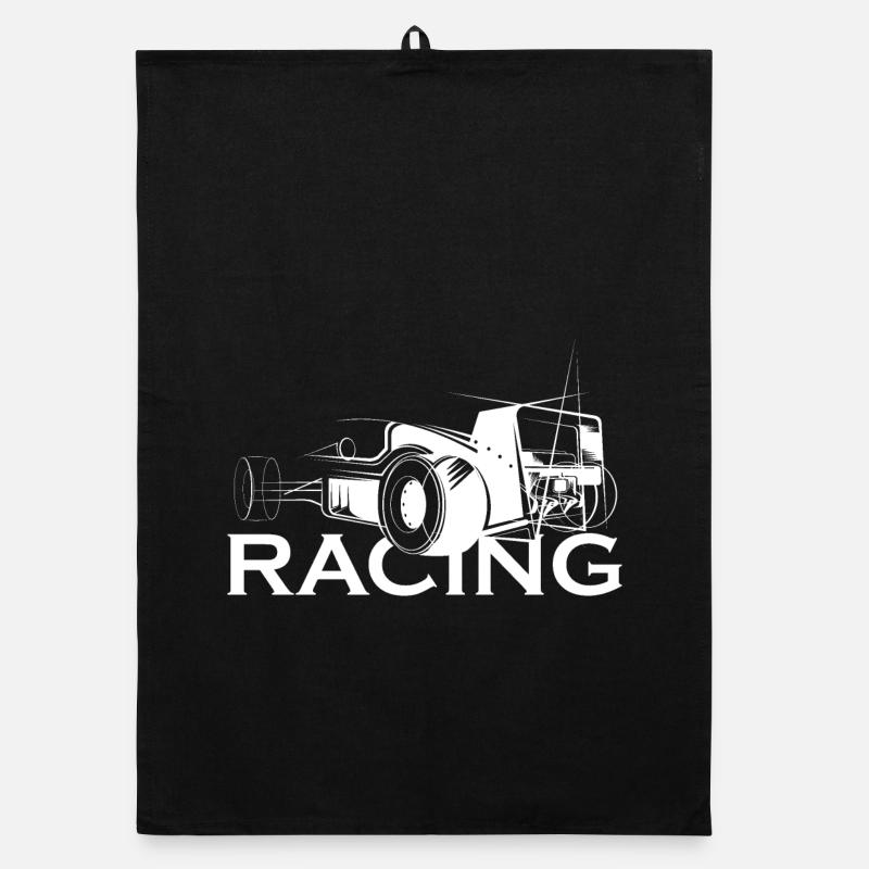 racing car illustration icon logo icon graphic Organic dish towel