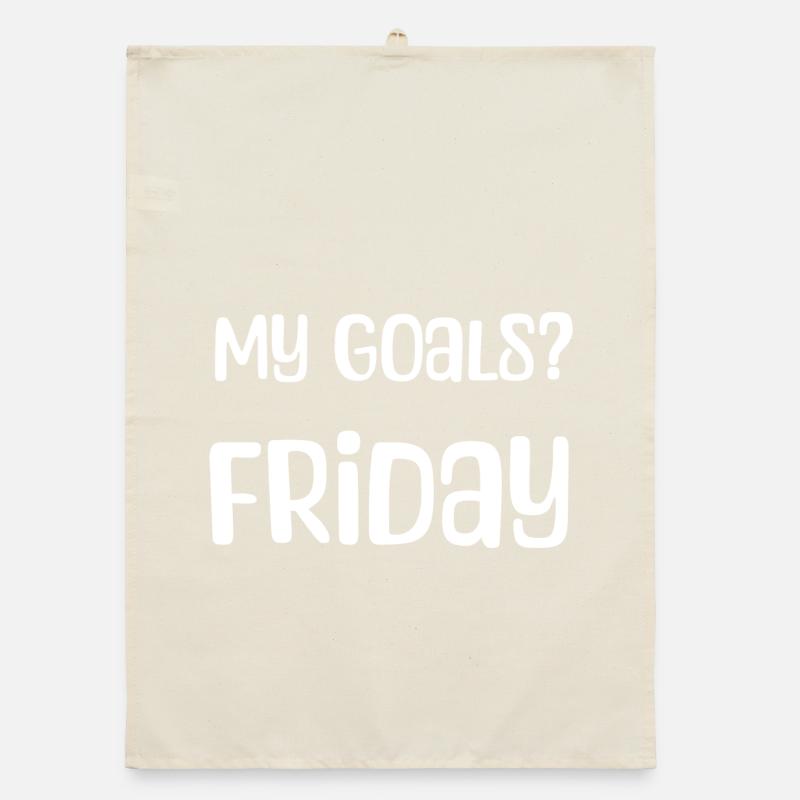Mes objectifs ? Vendredi - Mon objectif? Vendredi blanc Torchon bio
