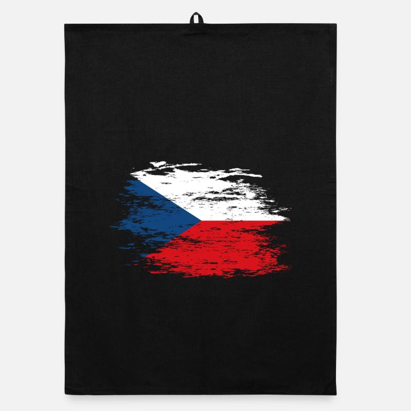Drapeau de la République tchèque utilisé Torchon bio