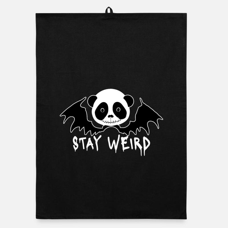 Restez bizarre Goth Panda Torchon bio