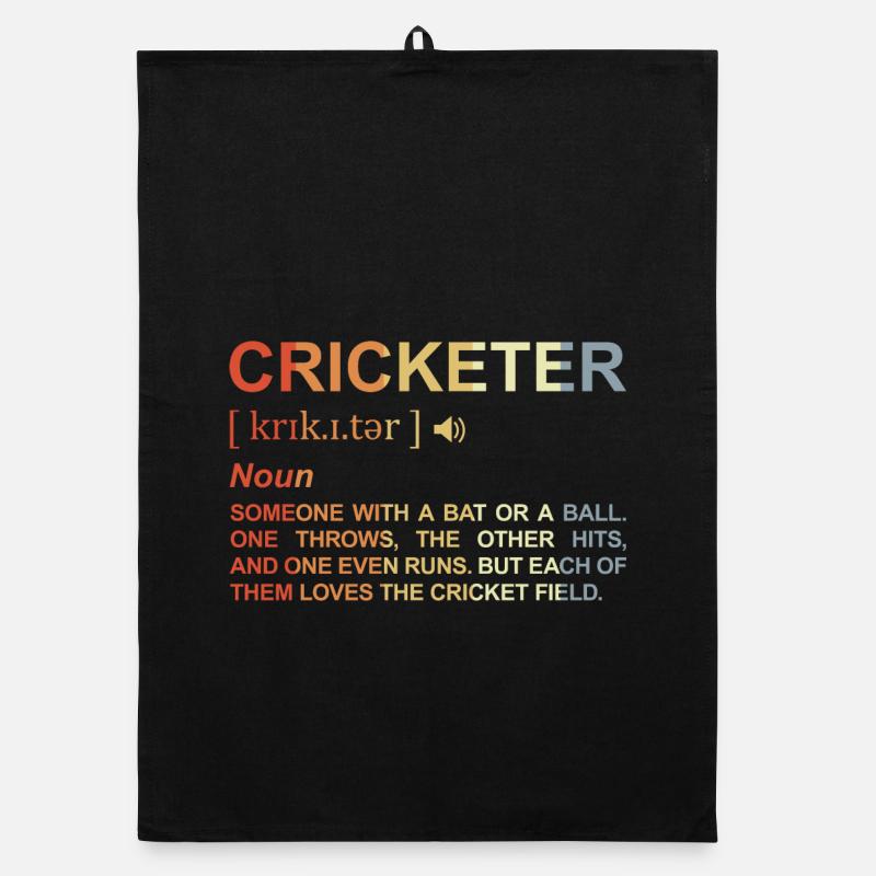 Cricketer Dictionary Organic dish towel