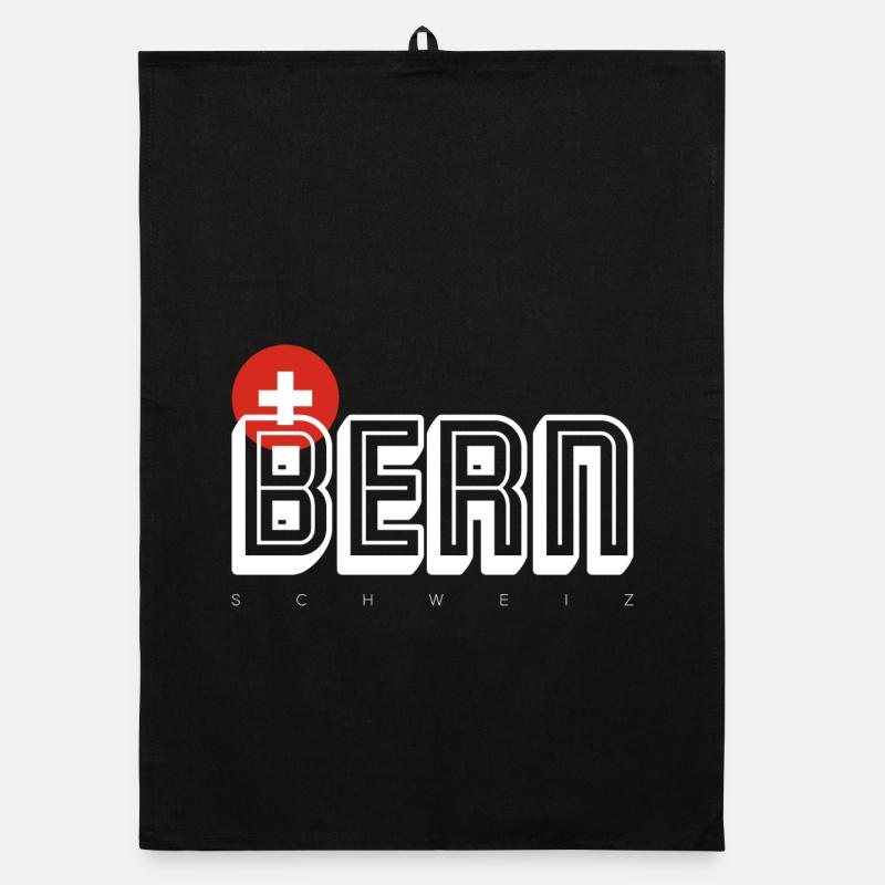 Bern Swiss City Emblem Organic Geschirrtuch