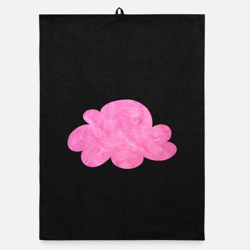 pink cloud velcro fur sky cuddly pink Organic dish towel