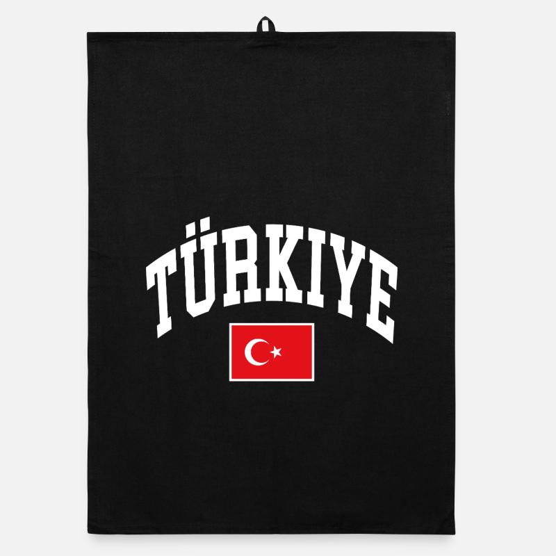 Turkey Flag Organic dish towel