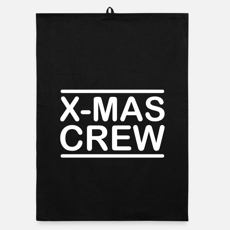 Xmas Crew Christmas Organic dish towel