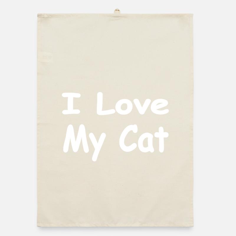 feline Organic dish towel