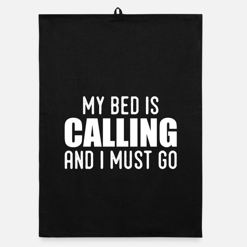 Mein Bett ruft und ich muss gehen Organic Geschirrtuch