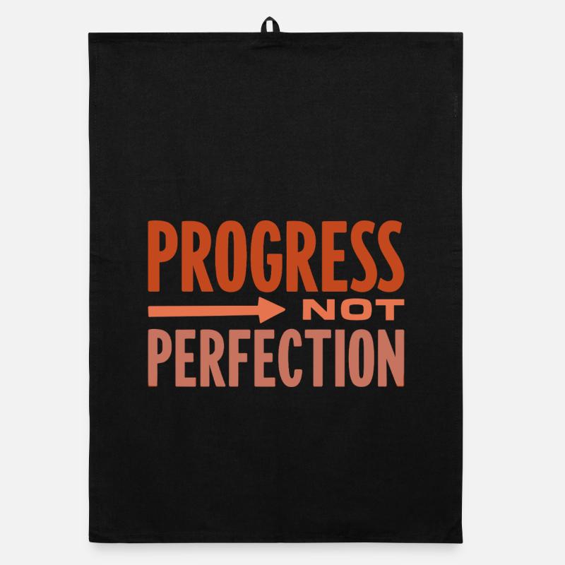 Progress Not Perfection Progress Counts Organic dish towel