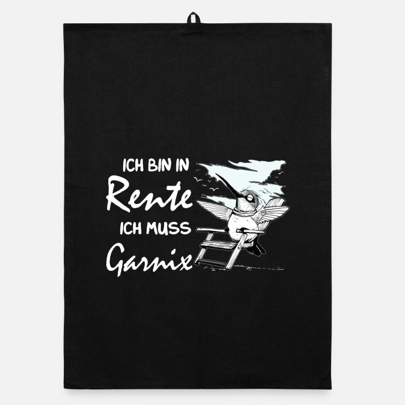 Drôle de design allemand à la retraite Torchon bio