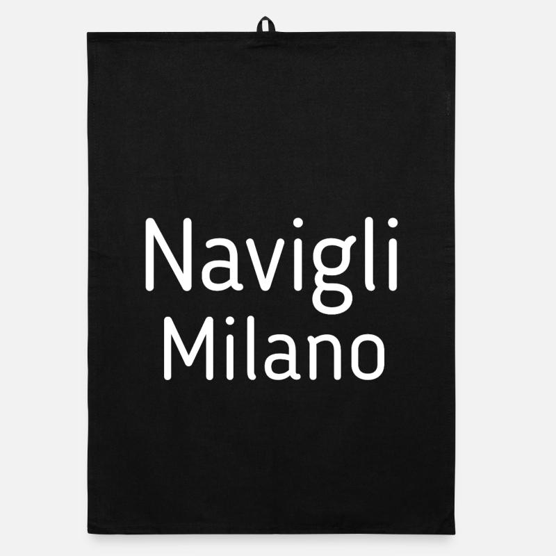 Milan Italy Navigli Organic dish towel