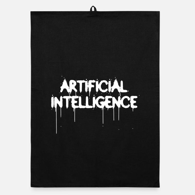 Artificial Intelligence Graffiti AI Organic Geschirrtuch